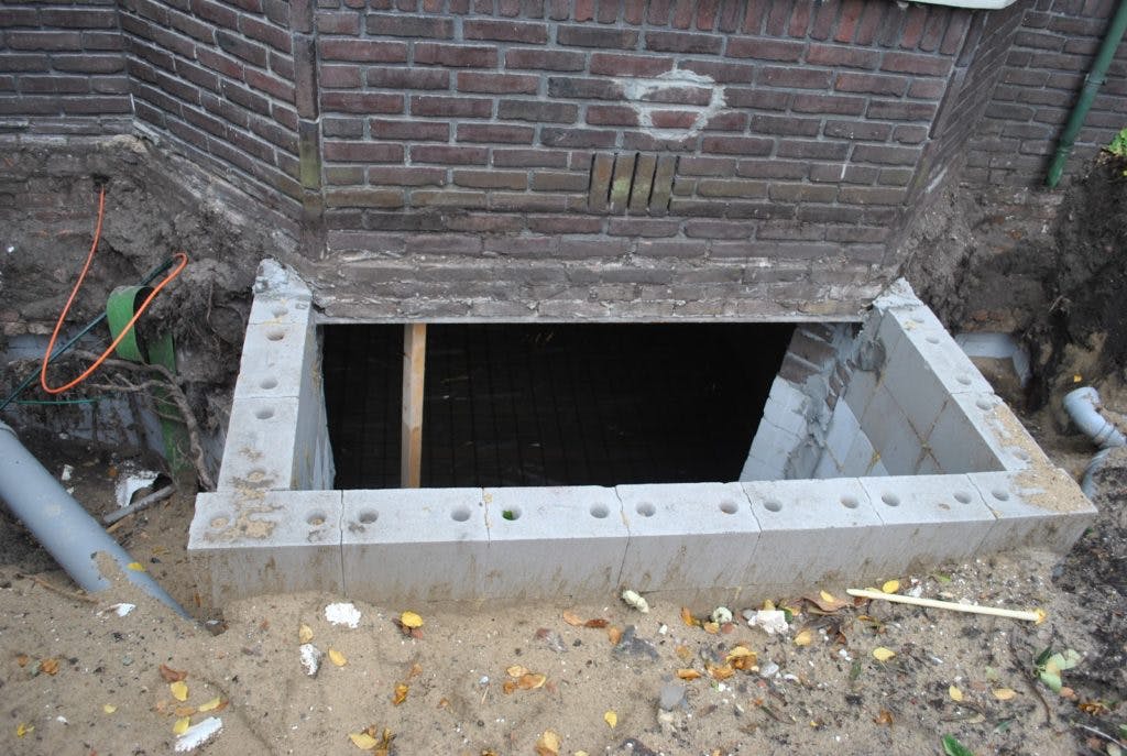 Kelder bouwen onder het bestaande huis