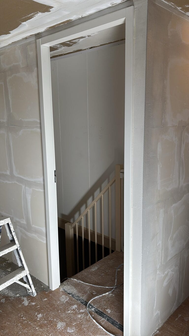 Tussenwand plaatsen