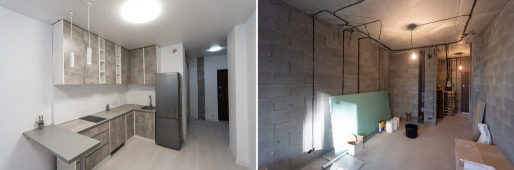 Keuken verbouwing voor en na complete renovatie