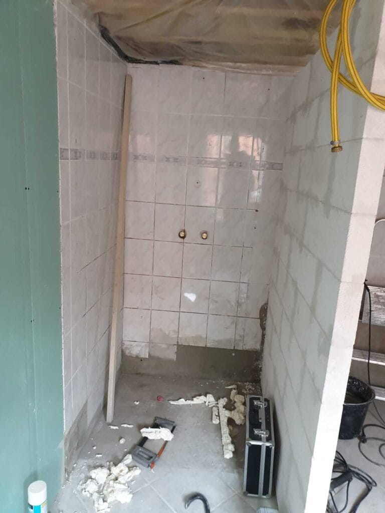 Badkamer renovatie vooraf Eindhoven mei 2025