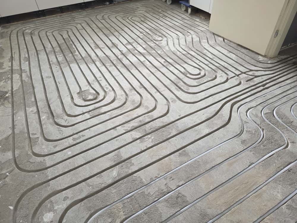 Constructie en techniek vloerverwarming in het beton