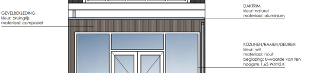 Geveldoorbraak staalconstructie en daarna houten gevelbekleding