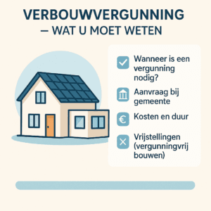 Verbouw vergunning aanvragen onderdelen