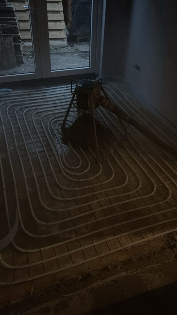 Vloerverwarming aanbouw Amsterdam