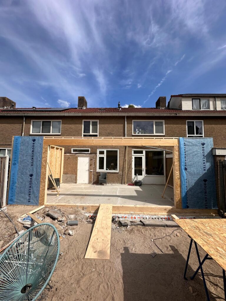 aanbouw tussenwoning 4x3meter