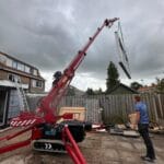 aanbouw tussenwoning plaatsen schuifpui