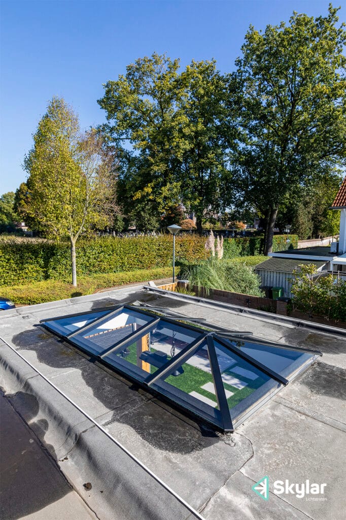 Helmond Lichtstraat Schilddak 3000 x 1500 met ventilatiesleuf