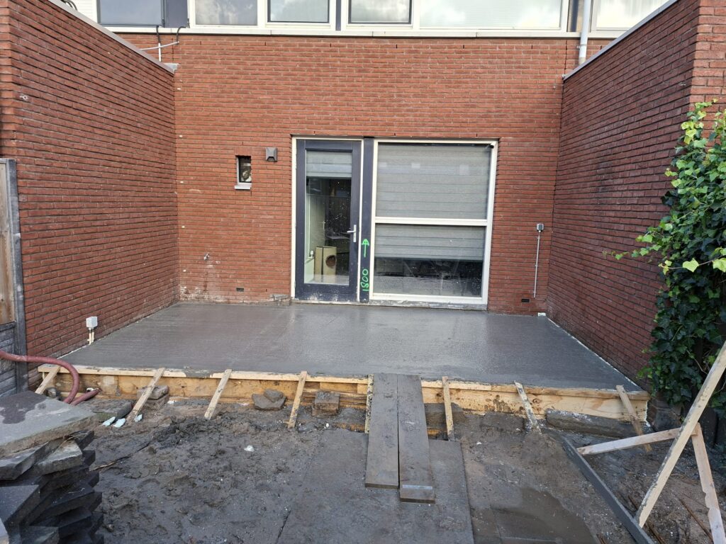 vorstrand en monolietvloer