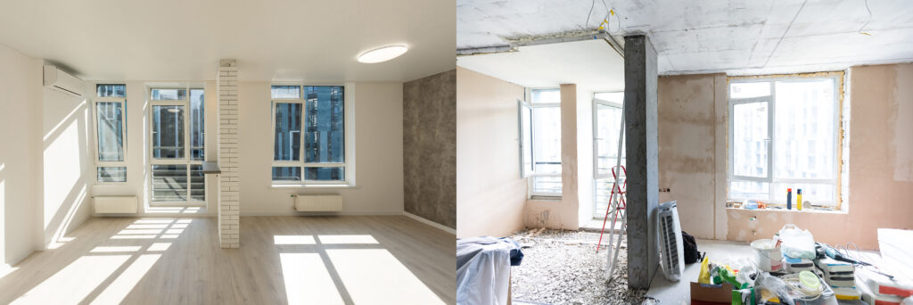 Verbouwing van een appartement in Zwolle 